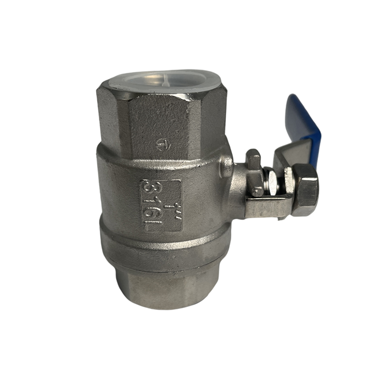 Two piece ball valve