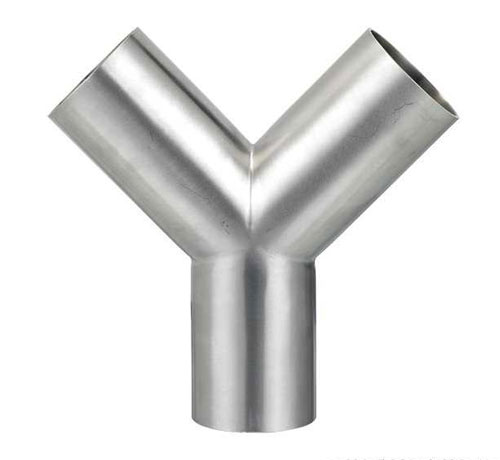 Y-shaped stainless steel tee
