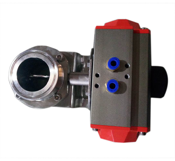 Pneumatic butterfly valve